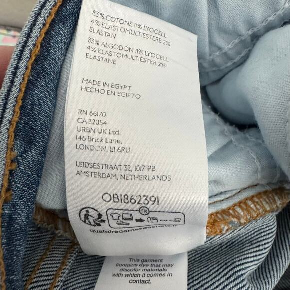 Anthropologie Pilcro Straight Jeans with Raw Hem Size 31 - Picture 11 of 11